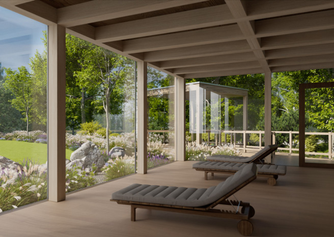 Sauna – interiér